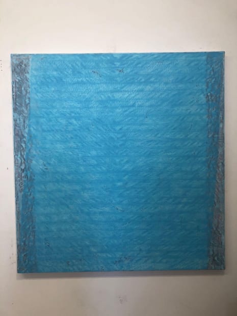 'I call this painting From/With because I think of it as holding many elements in close proximity, and the porousness...
