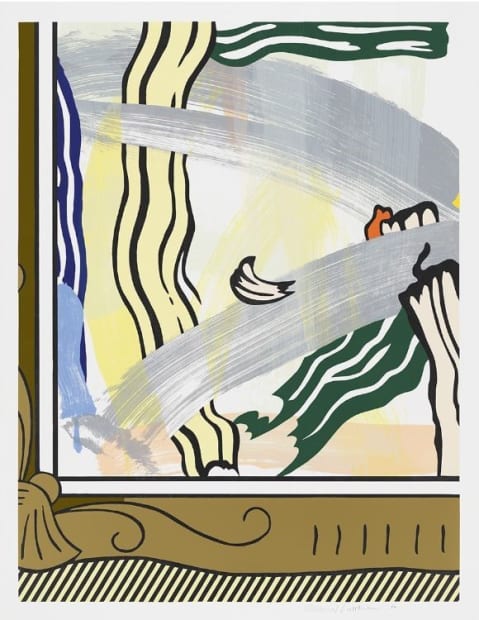 Roy Lichtenstein Painting in a Gold Frame