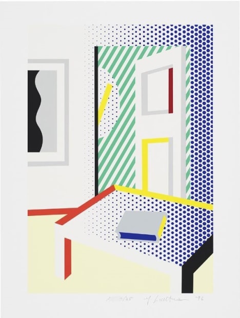 Roy Lichtenstein Virtual Interior with Book For Sale