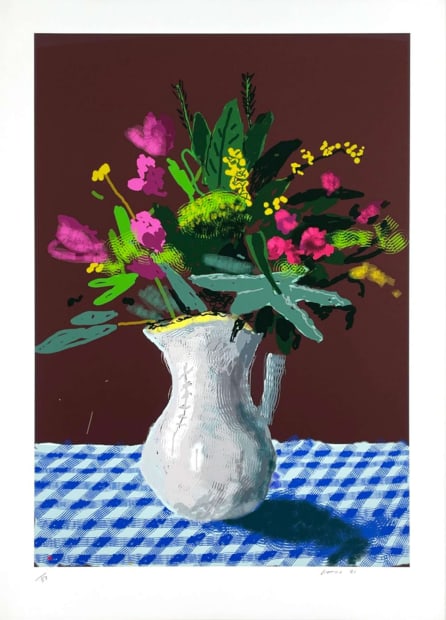 David Hockney 15th March 2021, Flowers in a Jug, Facts | History | Meaning