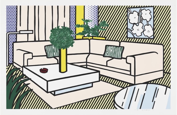 Roy Lichtenstein Yellow Vase For Sale