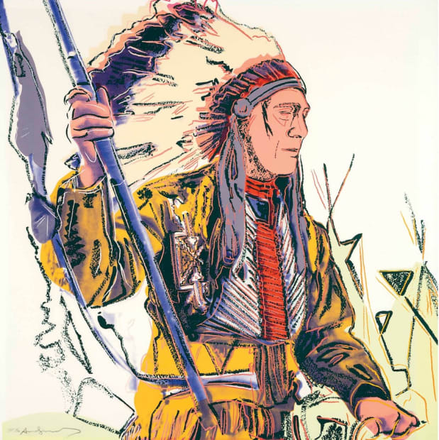 War Bonnet Indian (F & S II.373) For Sale