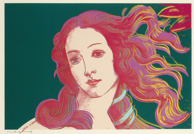 Andy Warhol Details of Renaissance Paintings (Sandro Botticelli, Birth of Venus, 1482) (F & S II.316), Facts | History |...