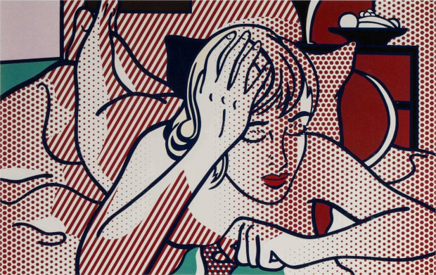 Roy Lichtenstein Thinking Nude For Sale
