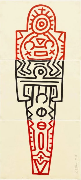 Keith Haring totem Print For Sale