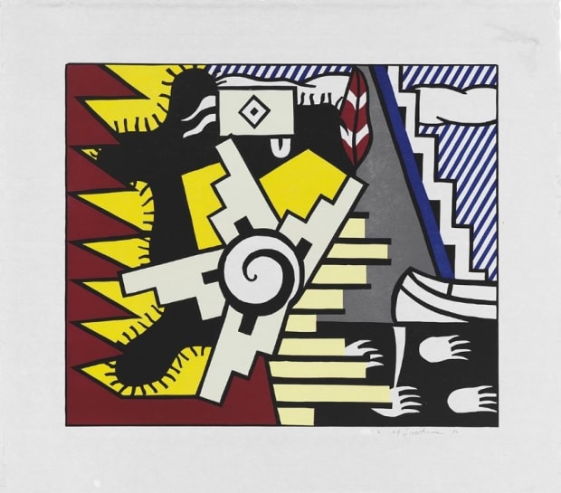 Roy Lichtenstein American Indian Theme II For Sale
