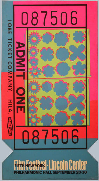 Andy Warhol Lincoln Center Ticket print to buy