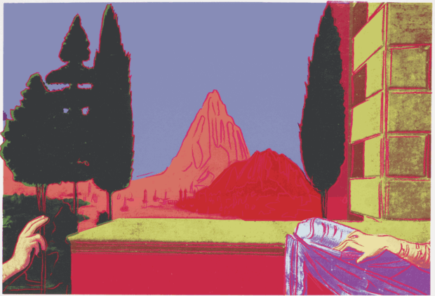 Andy Warhol Details of Renaissance Paintings (Leonardo Da Vinci, The Annunciation, 1472) (F & S II.320-323) , Facts | History...