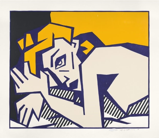 Roy Lichtenstein Reclining Nude For Sale