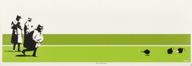 Banksy Bomb Middle England Print For Sale and meaning