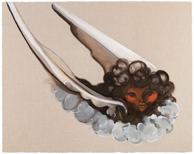 Asif Hoque 'My Baby', 2022 Archival Pigment Print with screen-printed finishes on Hahnemühle German Etching 310gsm paper 48.26 x 60.96...