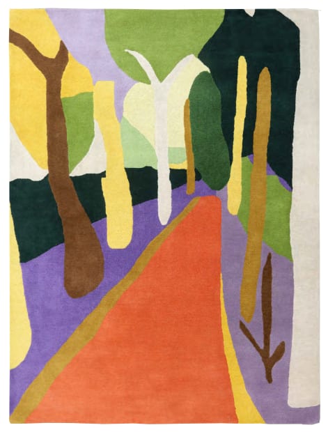 Tessa Perutz 'Path Outside Lavendel Fields, Hasselt #2', 2023 Hand-tufted wool rug 200 x 160 cm Edition of 15 +...