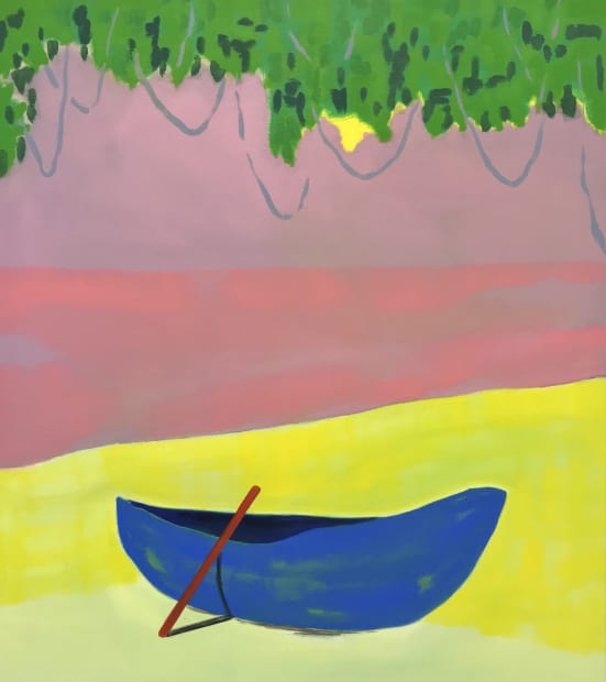 'This painting continues my interest in exploring how landscapes can become sites of memory, as well as how ''exotic'' locations...