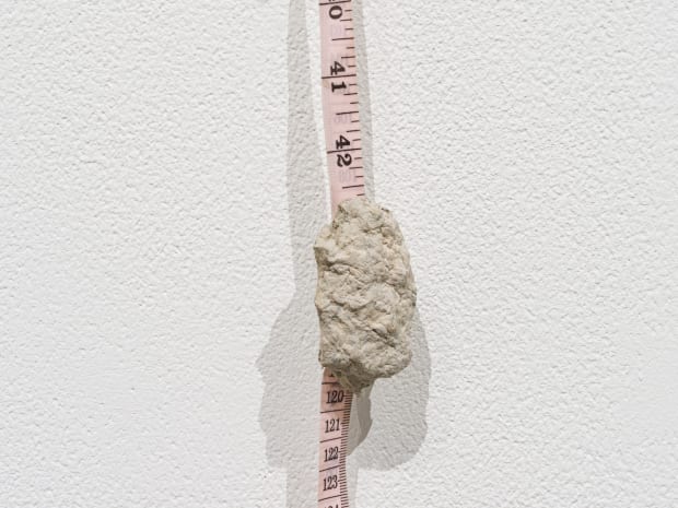 Untitled (2014) compresses the language of measurement into a tactile, unruly form. Precision is undone through a deliberate, almost perverse...