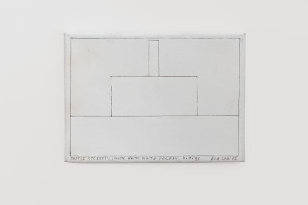 As Law put it in a conversation with the critic Richard Cork in 1974: The early Field drawings were about...