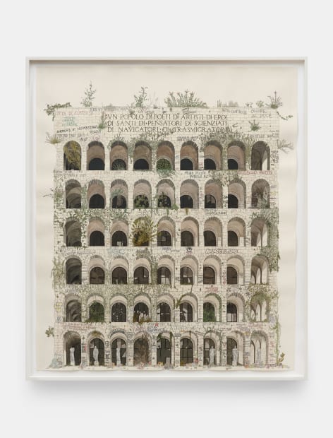 In conversation with the etchings are works on paper from Landy’s recent Future Ruins series, depicting existing landmarks – including...