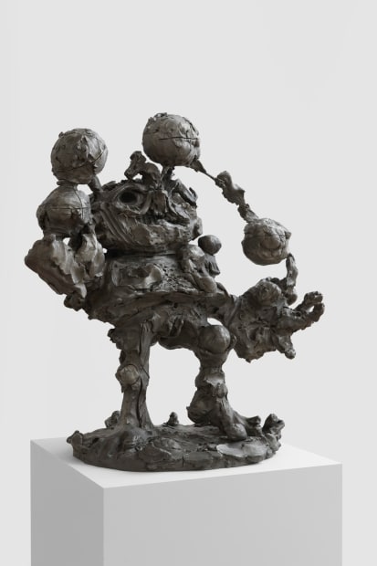 As if to reinforce the physical nature of her subjects, Schutz's use of paint is layered and thickly applied onto...