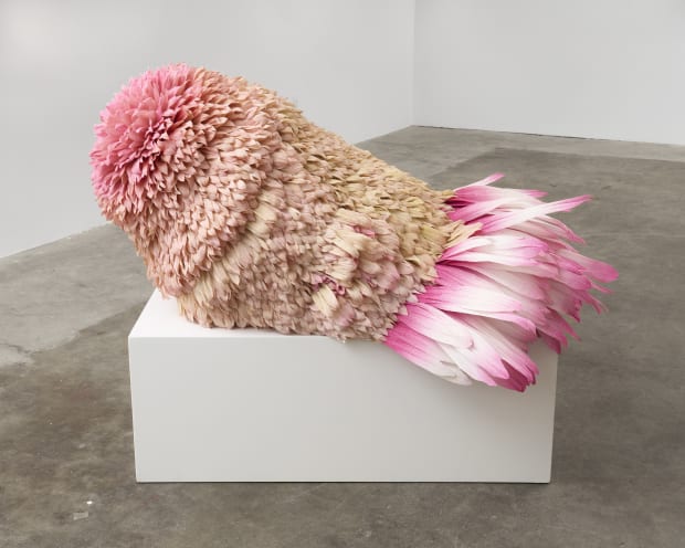 This piece is driven by the flower it resembles: the echinacea supreme coneflower, a lesser-known echinacea with a gumdrop-like head....