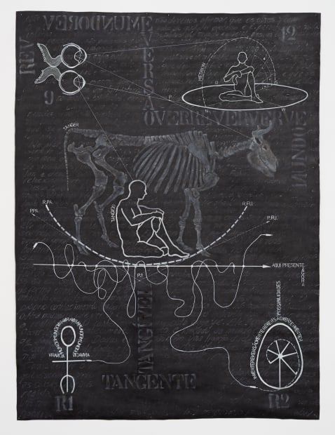 R I T A D A M A S C E N O “UR-TANGENTE”, 2015 betume, acrílica, giz de cera...