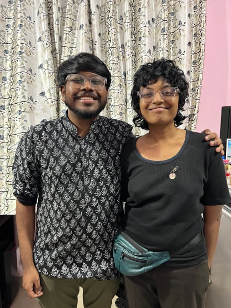 Riya Talitha Samuel and Panchsheel Gaikwad