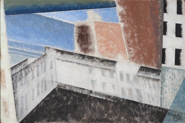 LYONEL FEININGER 1871-1956 , Architectural Composition I, 1940