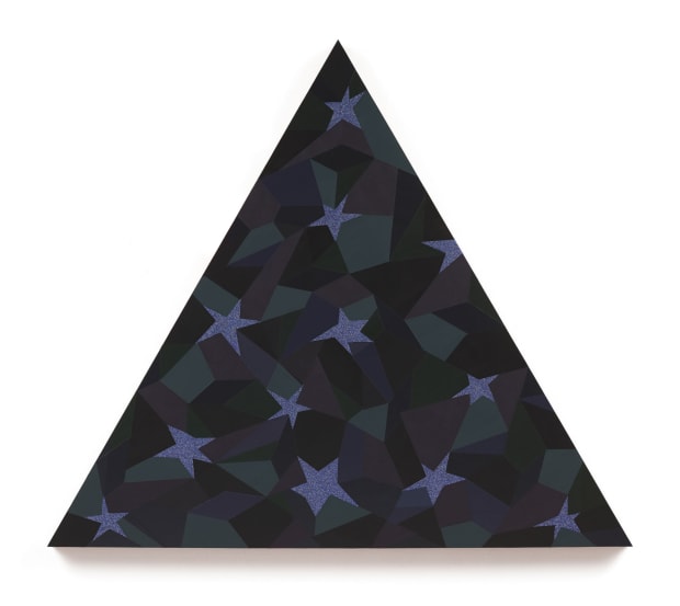 Adia Millett Black on Purpose, 2023/2024 Acrylic and glitter on wood 34.5 x 40 inches $18,000