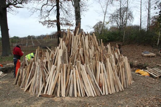 From the Vault Witness the creation of David Nash's Black Mound, a site-specific work of carved oak that was charred...