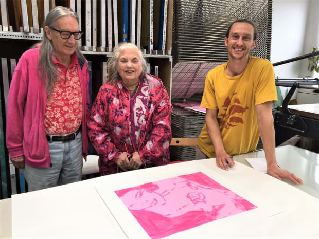 'I thoroughly enjoyed meeting Gillian and recreating her artwork' - James Harrison, EP screen print technician