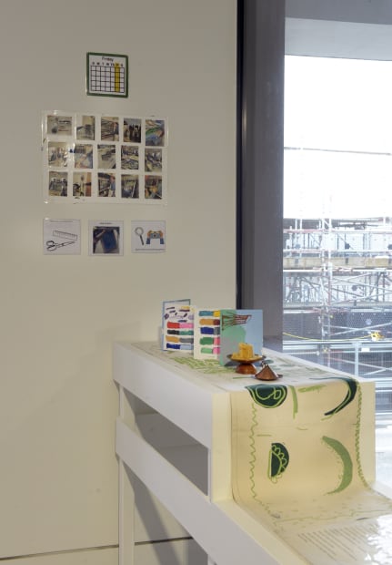 The exhibition also includes a tactile feature displaying items that make printing more accessible and are often used by the...