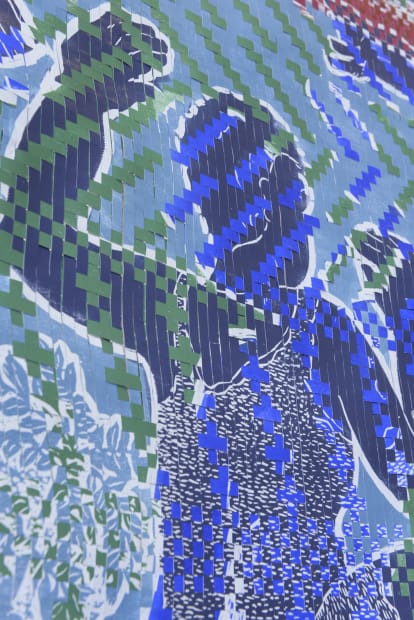 Anupa Gardner has used paai – Tamil for mat – as a symbol. The paai is an everyday household item...