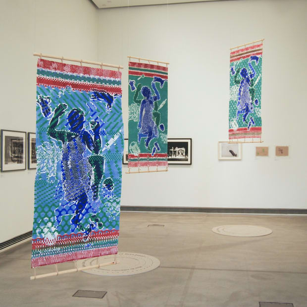 Anupa Gardner has used paai – Tamil for mat – as a symbol. The paai is an everyday household item...