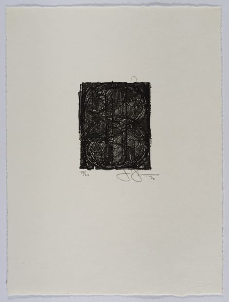 Jasper Johns 0 Through 9 Lithograph, 1976 Signed and numbered '58/63' in pencil, and printed from two plates Printed by...