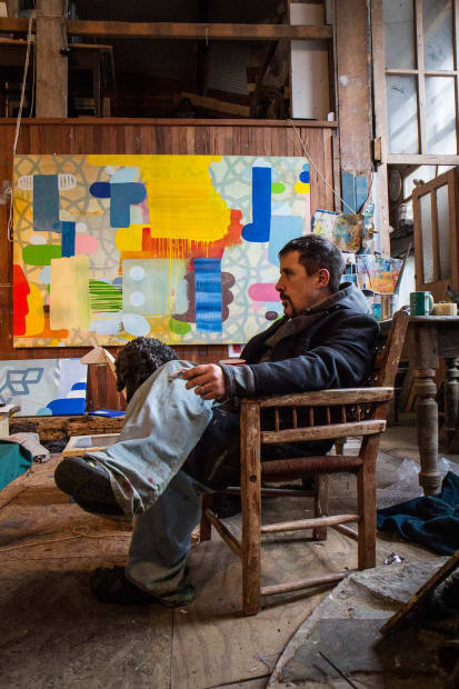 'Paint is its own boss…sometimes it’s better just to observe how it wants to be…colours and shapes emerge and if...