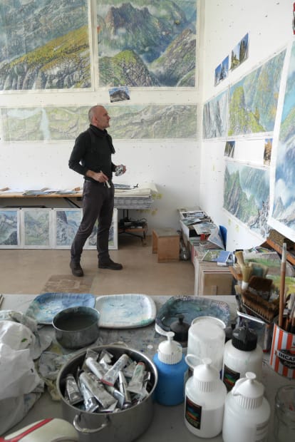 “My paintings tend towards the classical legacy of landscape painting (inevitably slightly romanticised), but without taking away from the nature...