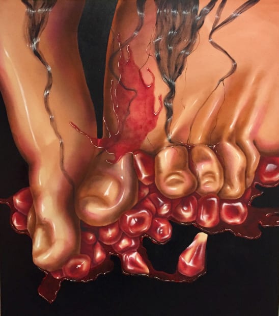 Shadi: Do you plan out your work before you paint it or do you just go for it? Elsa: Yeah...