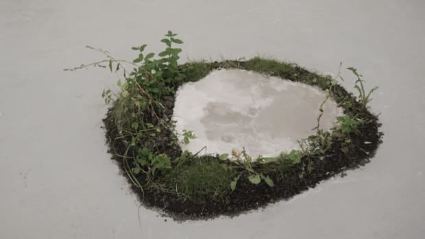 We think of land, whether scape or mass, as fixed, plottable, and firmly tethered to our Earth. We think of...