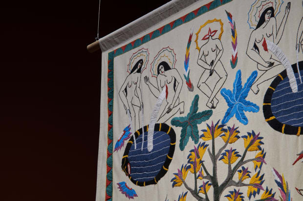 Act Three, Embroidery on canvas