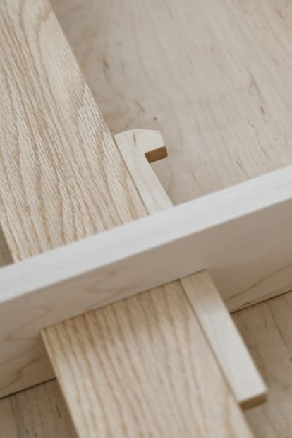 Detail of Hisao Hanafusa's carpentry