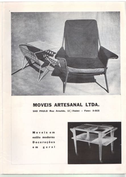 In parallel to Móveis Artesanal, in 1953 Carlo Hauner founded, with Milton Guper, the company H. Cerâmica, producing decorative objects...
