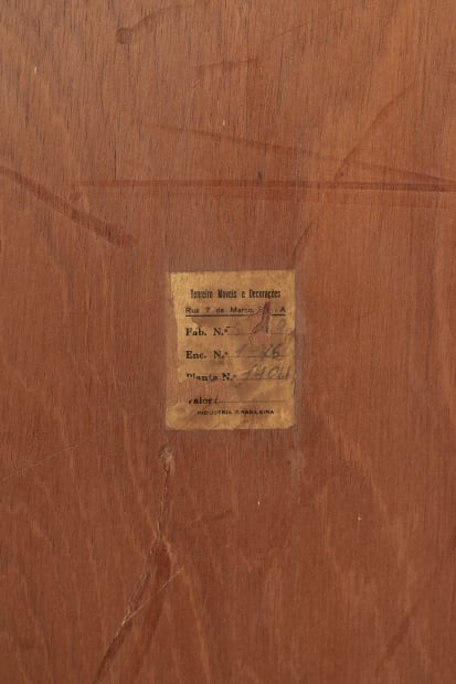 FOLDING SCREEN, 1950s Joaquim Tenreiro&rsquo;s folding screen from the 1950s is an articulated panel built in pau-marfim wood, a material...