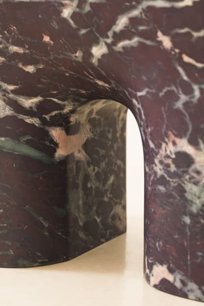 JANELAS COLLECTION Janela&rsquo;s collection features sideboards, coffee tables, and dining tables sculpted from solid, rare Brazilian quartzites, complemented by glass...