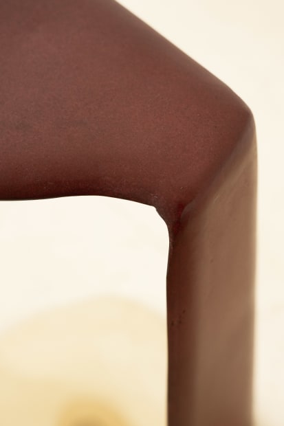 MOSAI SIDE TABLE, 2025 The Mosai Side Table is constructed from sheets of colored glass assembled like a mosaic and...