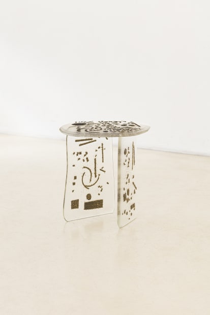 ZEL SIDE TABLE, 2025 The Zel Side Table extends ideas first introduced in the Morfa collection, incorporating hand-cut bronze elements...