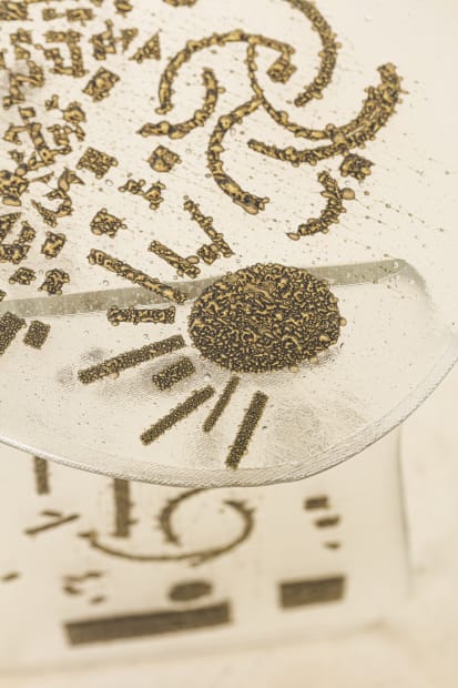 ZEL SIDE TABLE, 2025 The Zel Side Table extends ideas first introduced in the Morfa collection, incorporating hand-cut bronze elements...