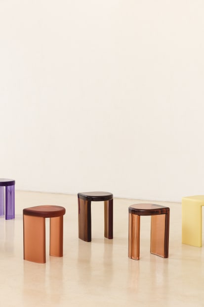 The Pina side tables showcase Lucas Recchia's ongoing exploration of shapes and the interplay of translucence and transparency, this time...