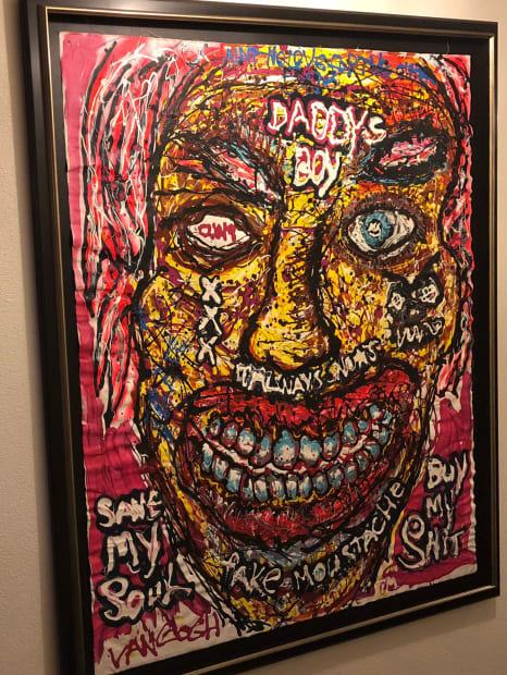 Three beautifully Lieuwe van Gogh framed Artworks in Joop and Hedwigs home.