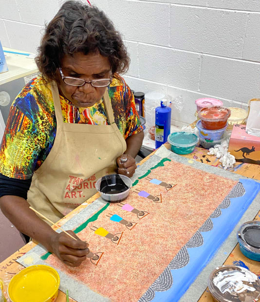 THIS IS EVELYN DANIELS. Engage with an Indigenous artist like Evelyn to create a completely unique Reconcilation Action Plan that...