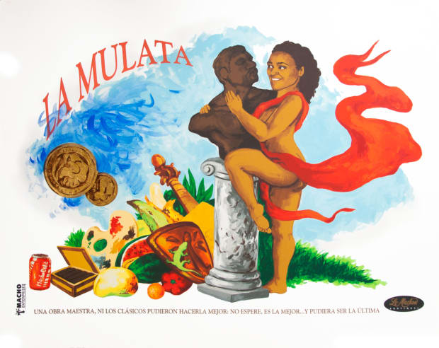 La Mulata 2025 Acrylic on silkscreen 80 &times; 100 cm Edition of 10 In La Mulata, Rodr&iacute;guez engages directly with...