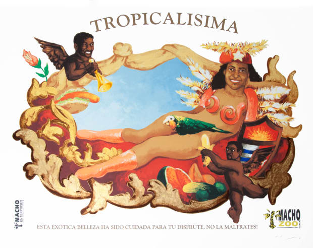 TROPICAL&Iacute;SIMA 2025 Acrylic on silkscreen, 80 &times; 100 cm Edition of 10 Tropical&iacute;sima amplifies the visual codes of paradise to...