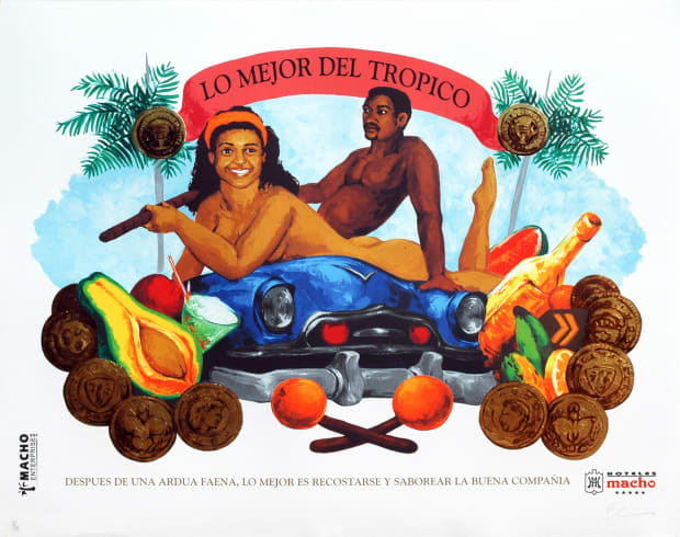 El Sabor del Tr&oacute;pico 2025 Acrylic on silkscreen 80 &times; 100 cm Edition of 10 More than a reference to...